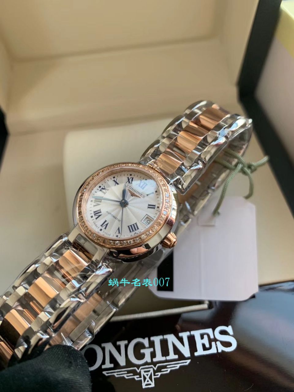 【 TOP  copy customized 、原单真钻女表】LONGINES  PRIMALUNA心月系列L8.111.5.79.6 wrist watches  / L150