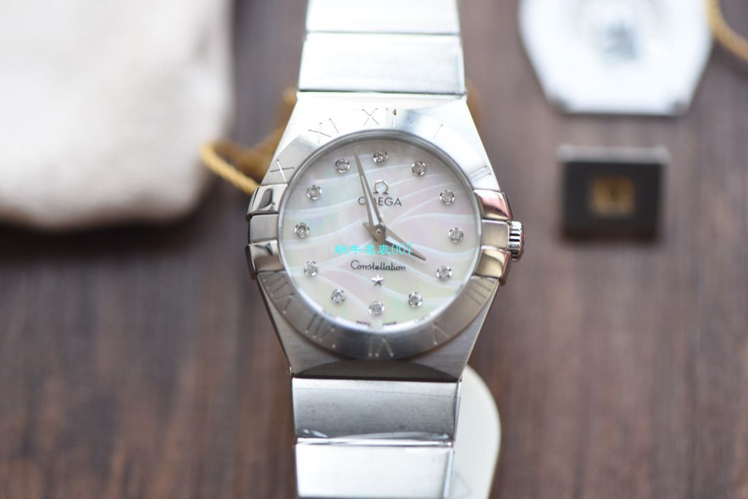 【8848 Factory  High quality  Copy  Watches 】OMEGA Constellation 女装24、27毫米123.20.27.60.55.001 wrist watches  / M663