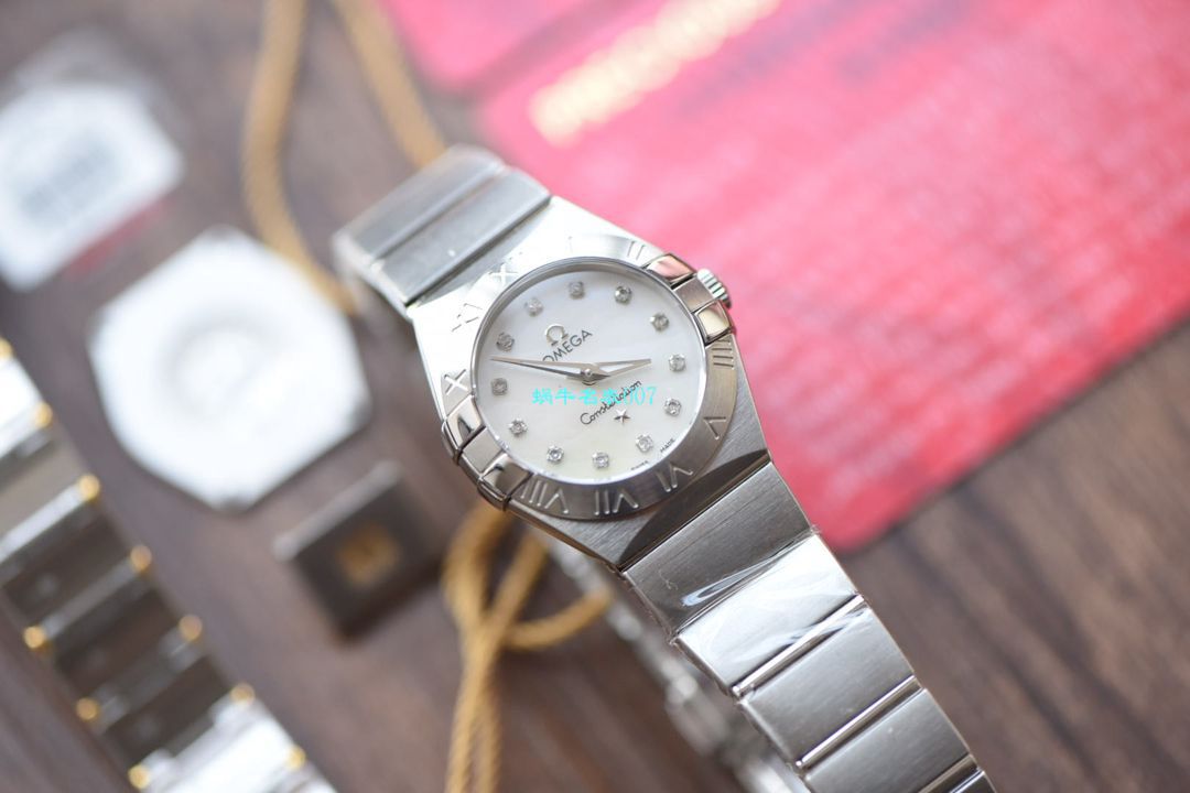 【8848 Factory  High quality  Copy  Watches 】OMEGA Constellation 女装24、27毫米123.20.27.60.55.001 wrist watches  / M663