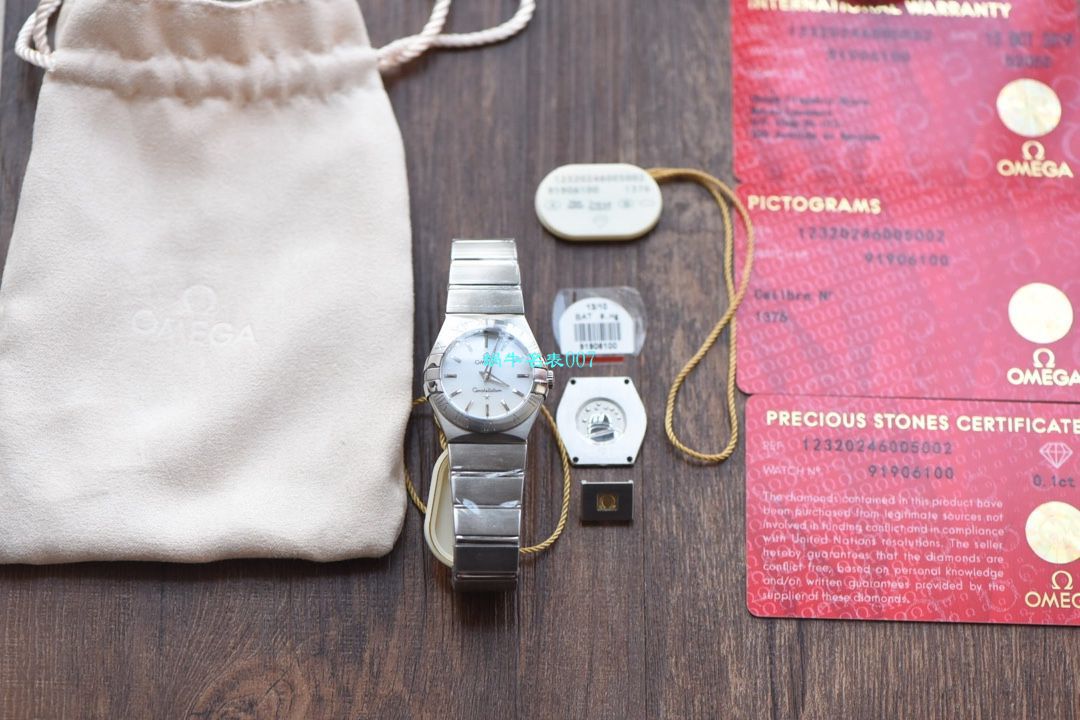 【8848 Factory  High quality  Copy  Watches 】OMEGA Constellation 女装24、27毫米123.20.27.60.55.001 wrist watches  / M663