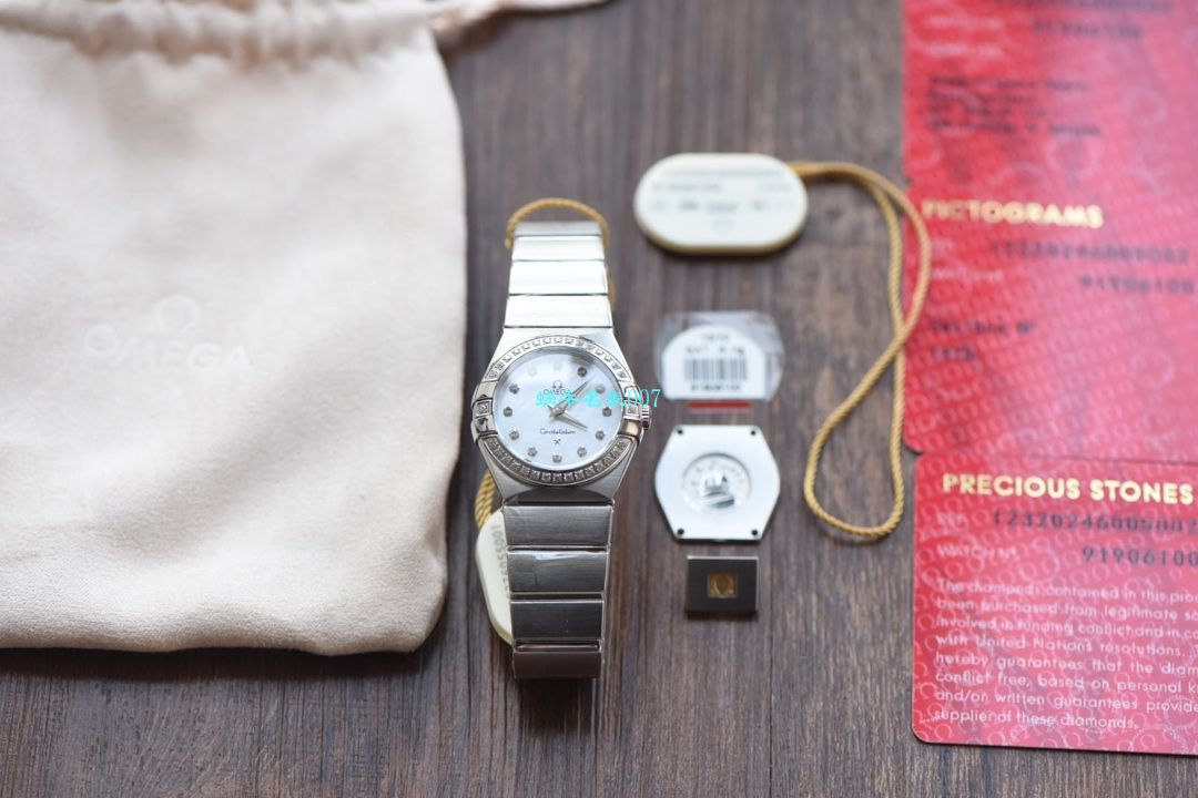 【8848 Factory  High quality  Copy  Watches 】OMEGA Constellation 女装24、27毫米123.20.27.60.55.001 wrist watches  / M663