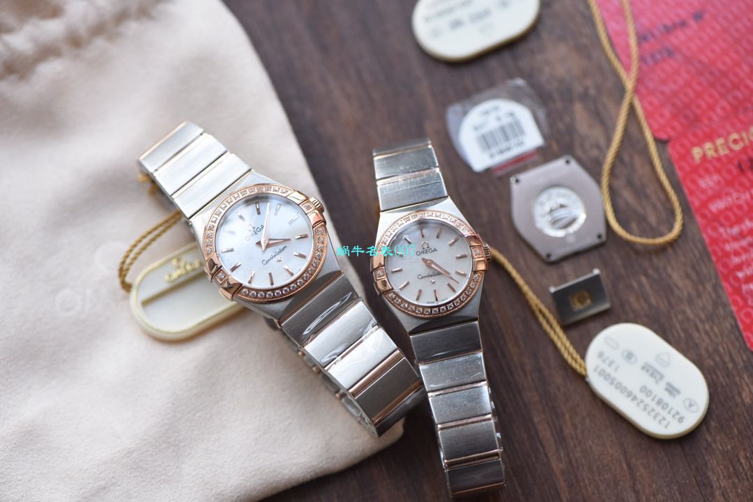 【8848 Factory  High quality  Copy  Watches 】OMEGA Constellation 女装24、27毫米123.20.27.60.55.001 wrist watches  / M663