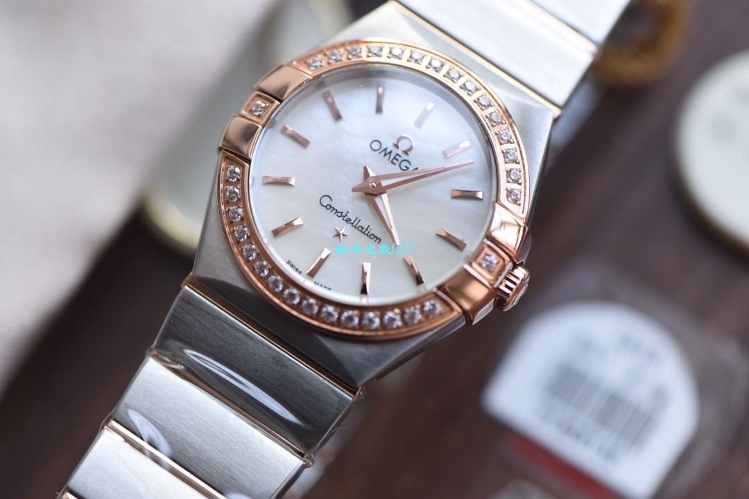 【8848 Factory  High quality  Copy  Watches 】OMEGA Constellation 女装24、27毫米123.20.27.60.55.001 wrist watches  / M663