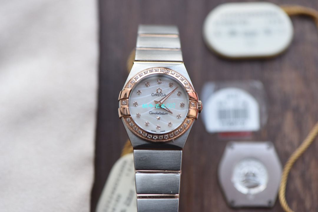 【8848 Factory  High quality  Copy  Watches 】OMEGA Constellation 女装24、27毫米123.20.27.60.55.001 wrist watches  / M663