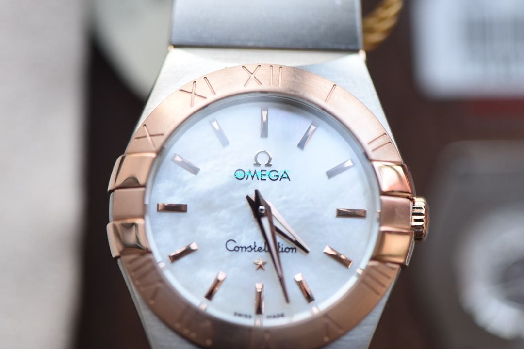 【8848 Factory  High quality  Copy  Watches 】OMEGA Constellation 女装24、27毫米123.20.27.60.55.001 wrist watches  / M663