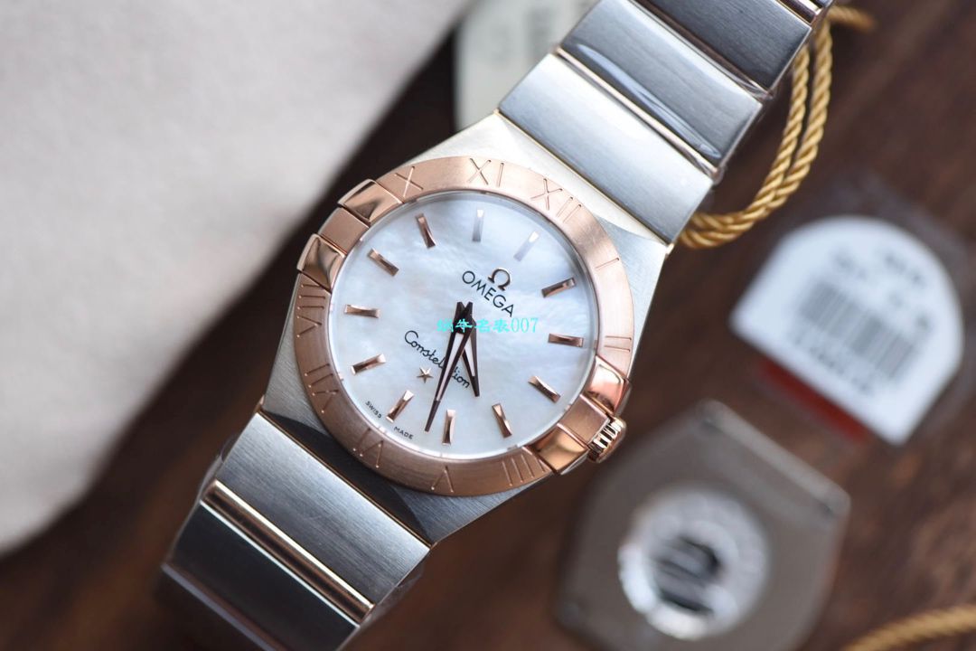 【8848 Factory  High quality  Copy  Watches 】OMEGA Constellation 女装24、27毫米123.20.27.60.55.001 wrist watches  / M663