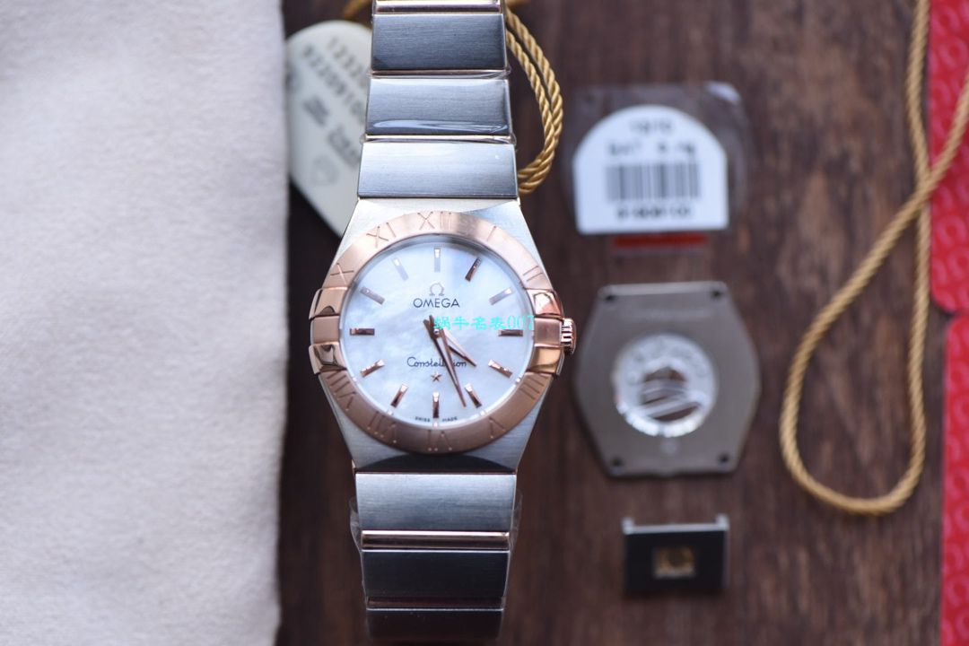【8848 Factory  High quality  Copy  Watches 】OMEGA Constellation 女装24、27毫米123.20.27.60.55.001 wrist watches  / M663