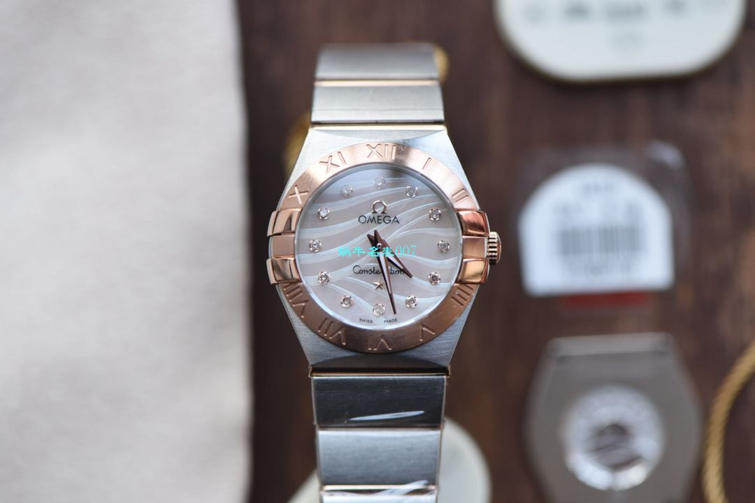 【8848 Factory  High quality  Copy  Watches 】OMEGA Constellation 女装24、27毫米123.20.27.60.55.001 wrist watches  / M663