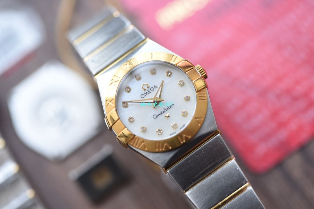 【8848 Factory  High quality  Copy  Watches 】OMEGA Constellation 女装24、27毫米123.20.27.60.55.001 wrist watches  / M663