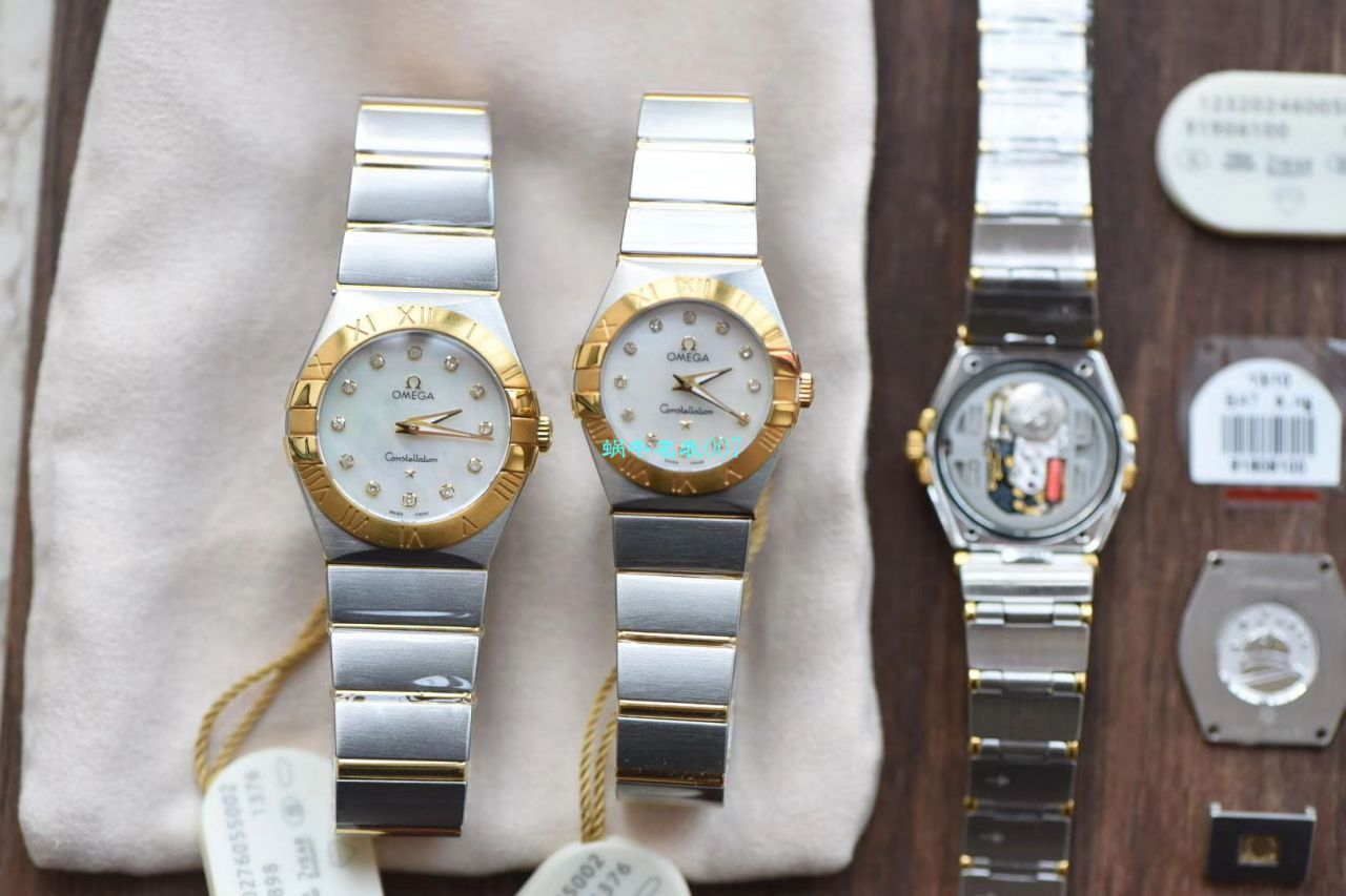 【8848 Factory  High quality  Copy  Watches 】OMEGA Constellation 女装24、27毫米123.20.27.60.55.001 wrist watches  / M663