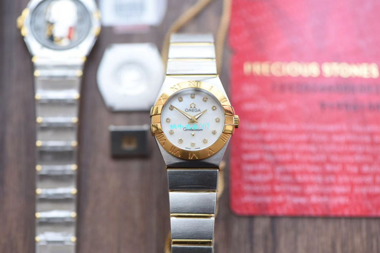 【8848 Factory  High quality  Copy  Watches 】OMEGA Constellation 女装24、27毫米123.20.27.60.55.001 wrist watches  / M663