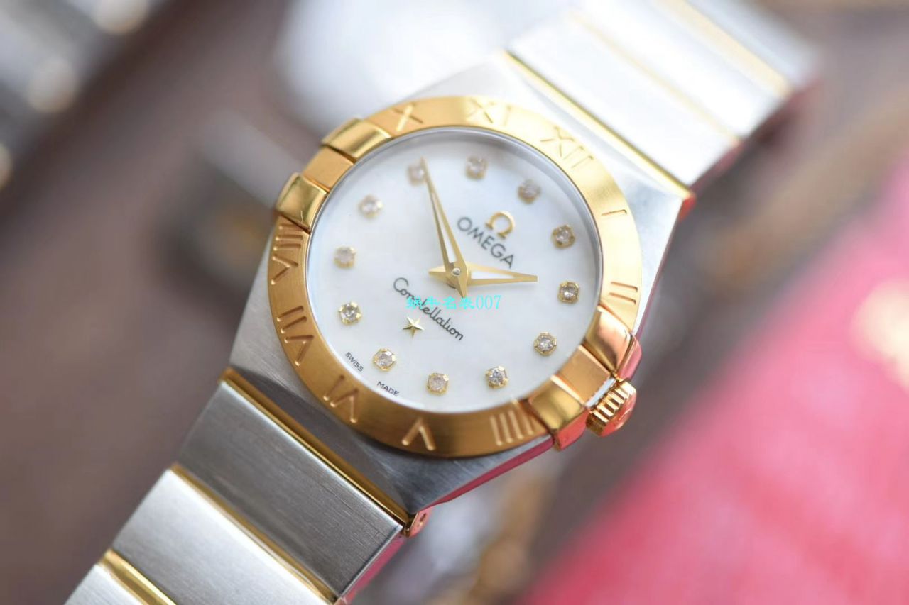 【8848 Factory  High quality  Copy  Watches 】OMEGA Constellation 女装24、27毫米123.20.27.60.55.001 wrist watches  / M663