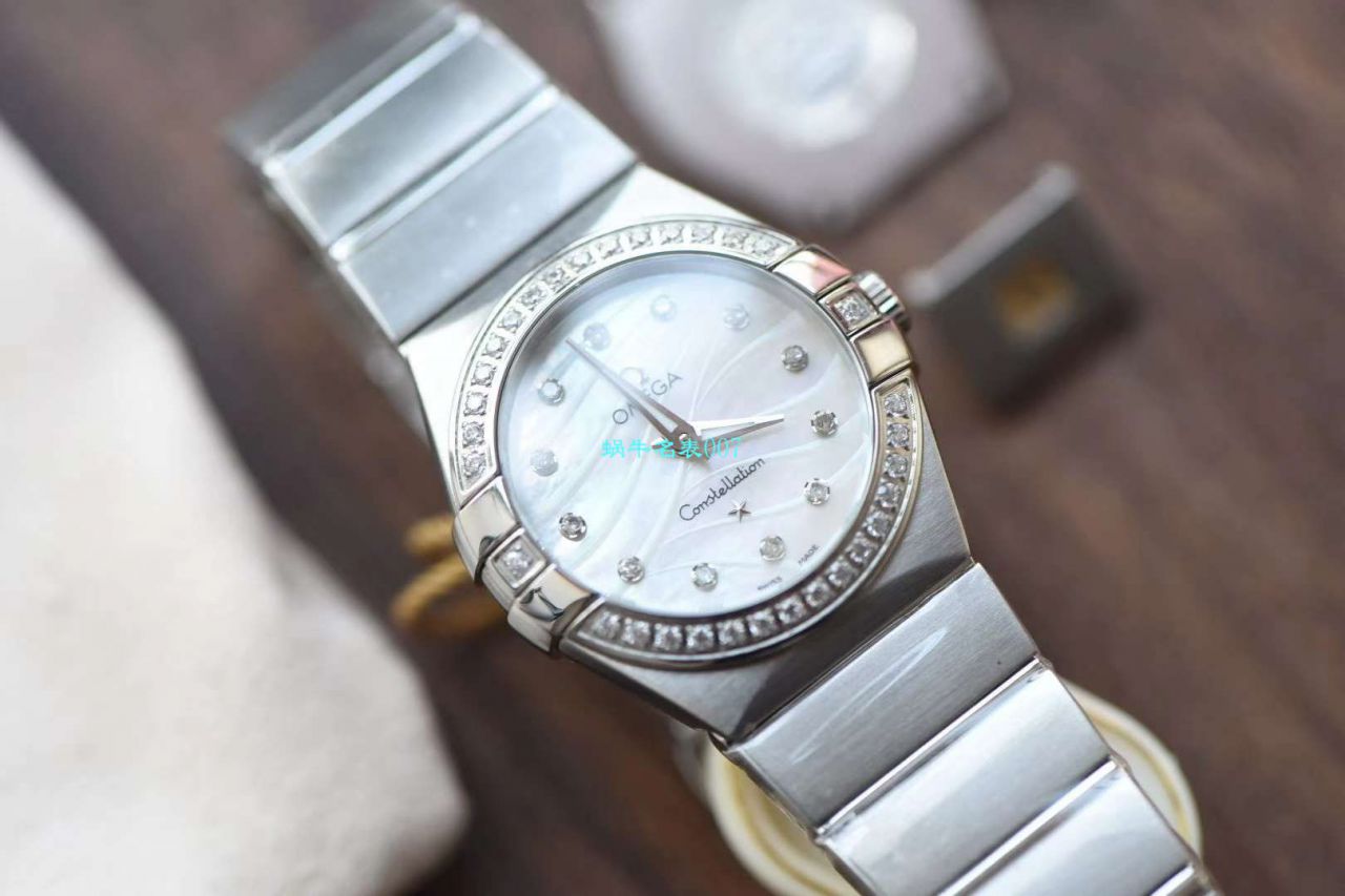 【8848 Factory  High quality  Copy  Watches 】OMEGA Constellation 女装24、27毫米123.20.27.60.55.001 wrist watches  / M663