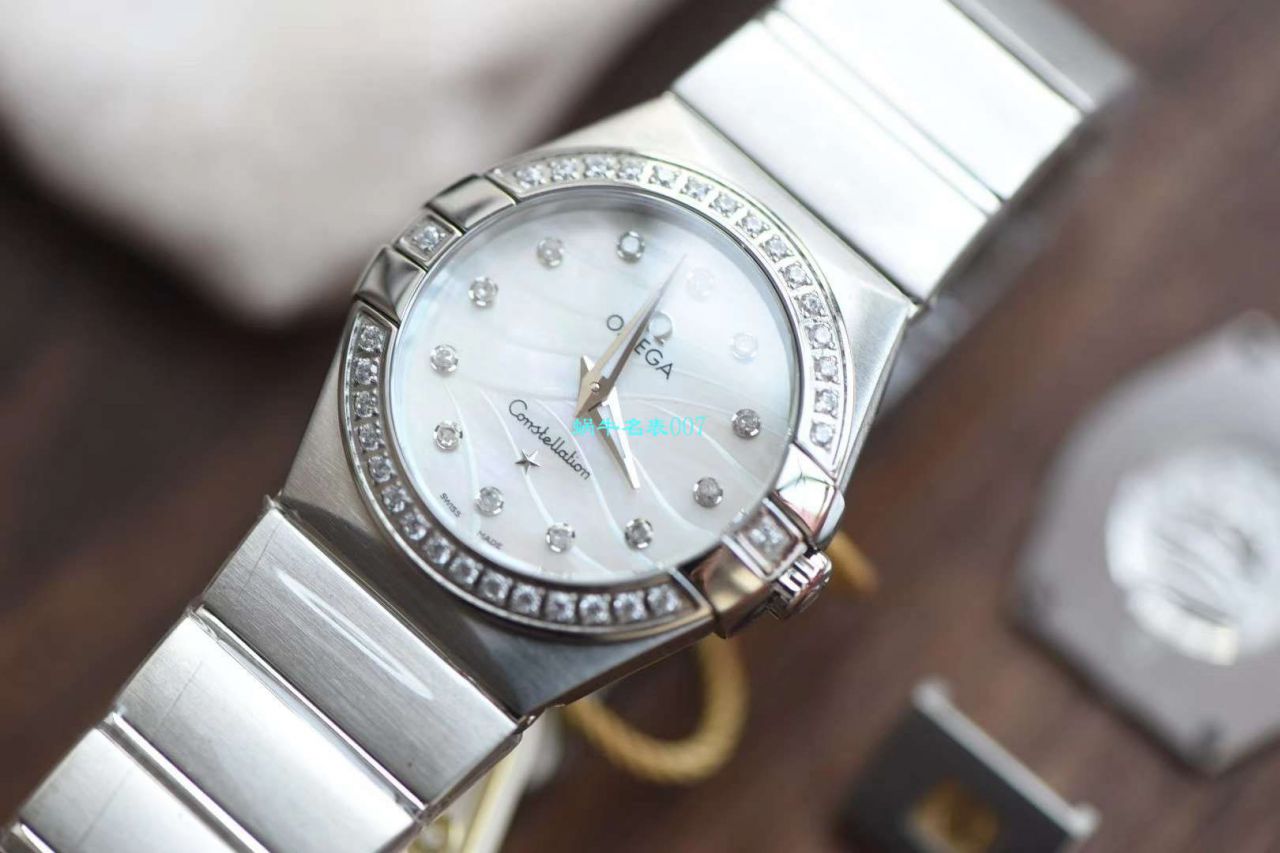 【8848 Factory  High quality  Copy  Watches 】OMEGA Constellation 女装24、27毫米123.20.27.60.55.001 wrist watches  / M663