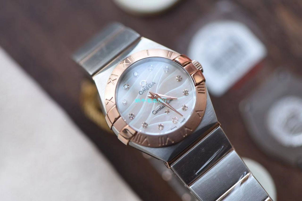 【8848 Factory  High quality  Copy  Watches 】OMEGA Constellation 女装24、27毫米123.20.27.60.55.001 wrist watches  / M663