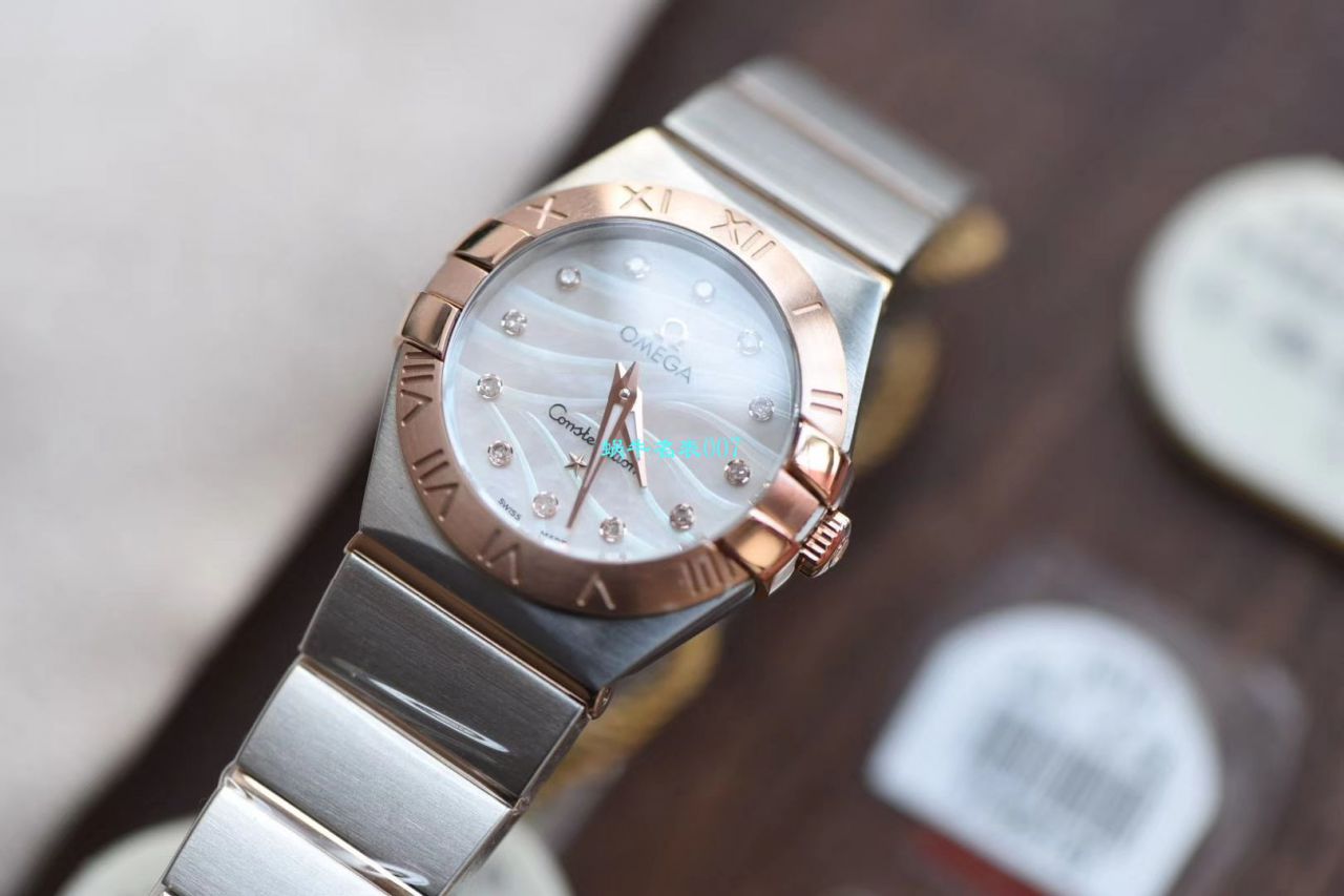 【8848 Factory  High quality  Copy  Watches 】OMEGA Constellation 女装24、27毫米123.20.27.60.55.001 wrist watches  / M663