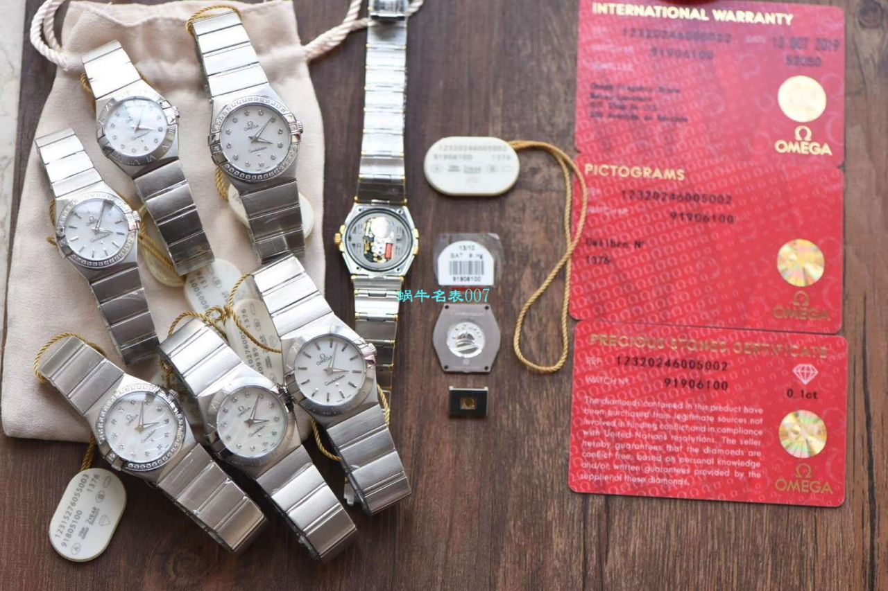 【8848 Factory  High quality  Copy  Watches 】OMEGA Constellation 女装24、27毫米123.20.27.60.55.001 wrist watches  / M663