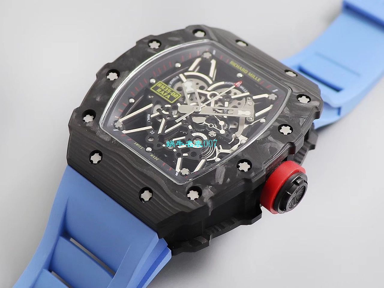 【台湾KV Factory  Replica 最强 top 版本表】全新 RICHARD MILLE  RM035最强进口原纹 carbon fiber ＂V3＂升级版 / KV03502V3
