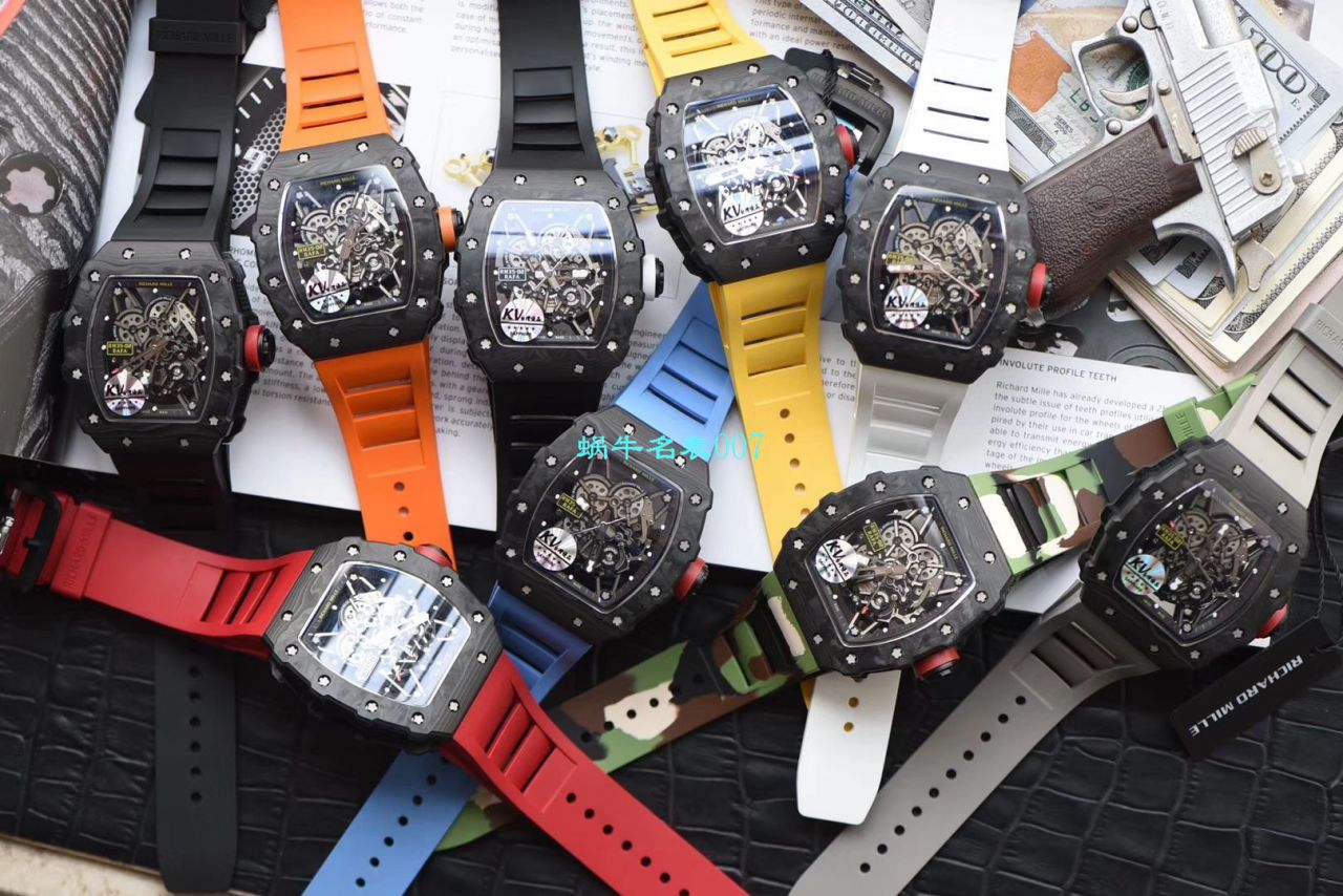 【台湾KV Factory  Replica 最强 top 版本表】全新 RICHARD MILLE  RM035最强进口原纹 carbon fiber ＂V3＂升级版 / KV03502V3