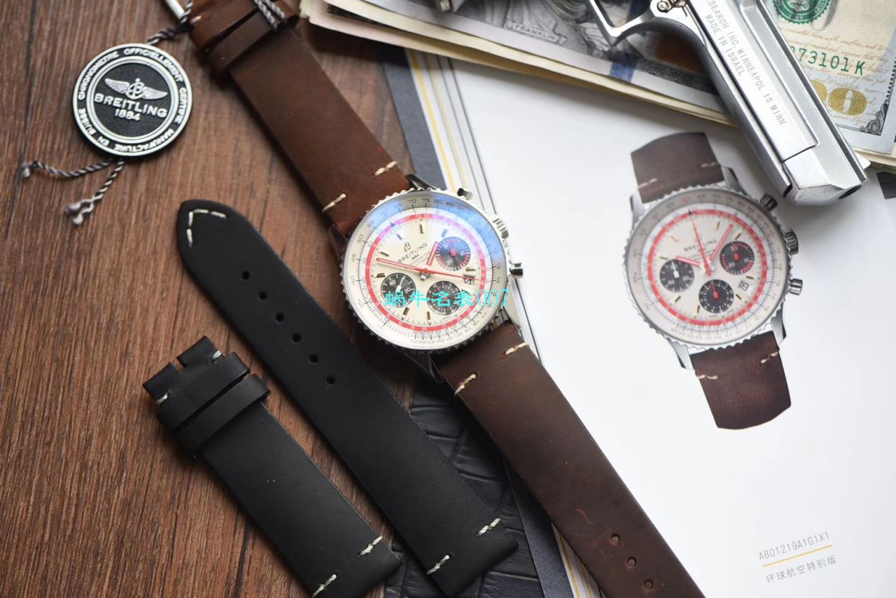 【V9 Factory 官网 Replica Watches 】 Breitling 航空计时1 B01计时 wrist watches  Replica 43SWISSAIR瑞士航空特别版系列 AB01211B1B1X1 wrist watches  / BL132