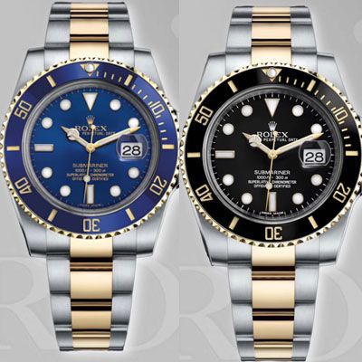 【AR Factory 官网 High quality  Replica V3版本】 Rolex  Submariner 型系列116613LB-97203，116613-LN-97203间金蓝黑 wrist watches 