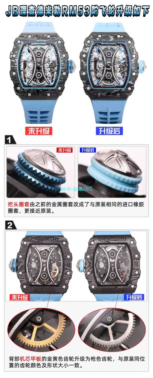 【JB Factory  RICHARD MILLE  Replica Copy  Watches 】Richard Mille男士系列RM 53-01 PABLO MAC DONOUGH Tourbillon  wrist watches  / RM 53-01