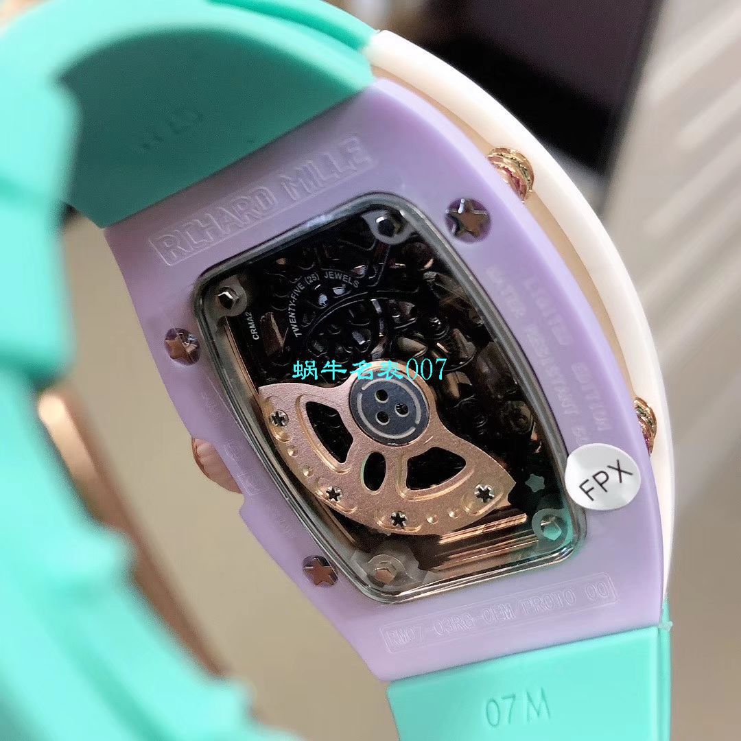  RICHARD MILLE 糖果棉花糖 Replica 女表！RM 07 bon bon系列最稀有的作品！ / RM-07