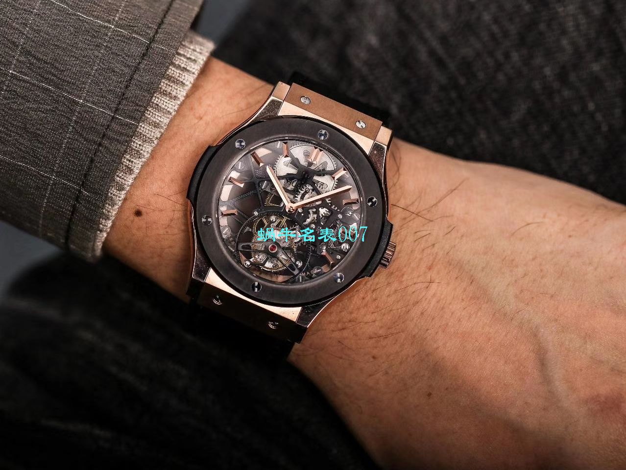 JB Factory  hublot 经典融合 Tourbillon  Replica Copy 表505 OX 0180 LR 0904，505.OX.0180.LR.1904，505.OX.0180.LR，505.TX.0170.LR wrist watches  / YUB077