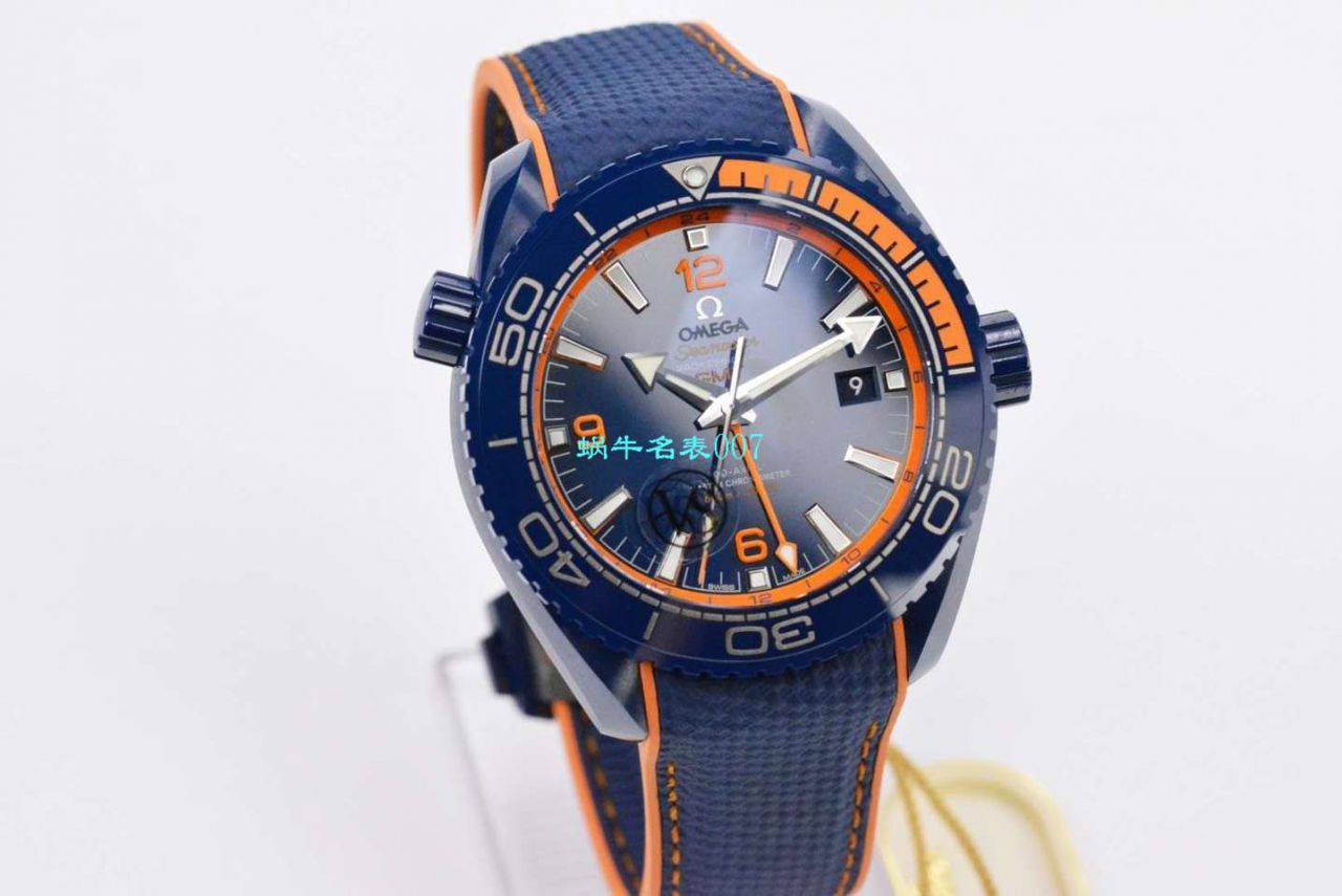 VS Factory 碧海之蓝OMEGA Seamaster GMT海洋宇宙45.5毫米 top  Replica Copy 215.92.46.22.03.001 wrist watches  / M669
