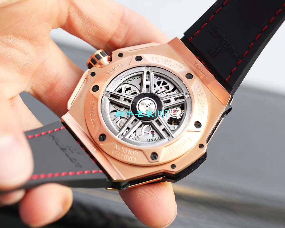 V6 Factory 王金降临 top  Replica  hublot 法拉利Hublot Big Bang Ferrari Titanium F7系列401.OQ.0123.VR wrist watches  / YUB078V6