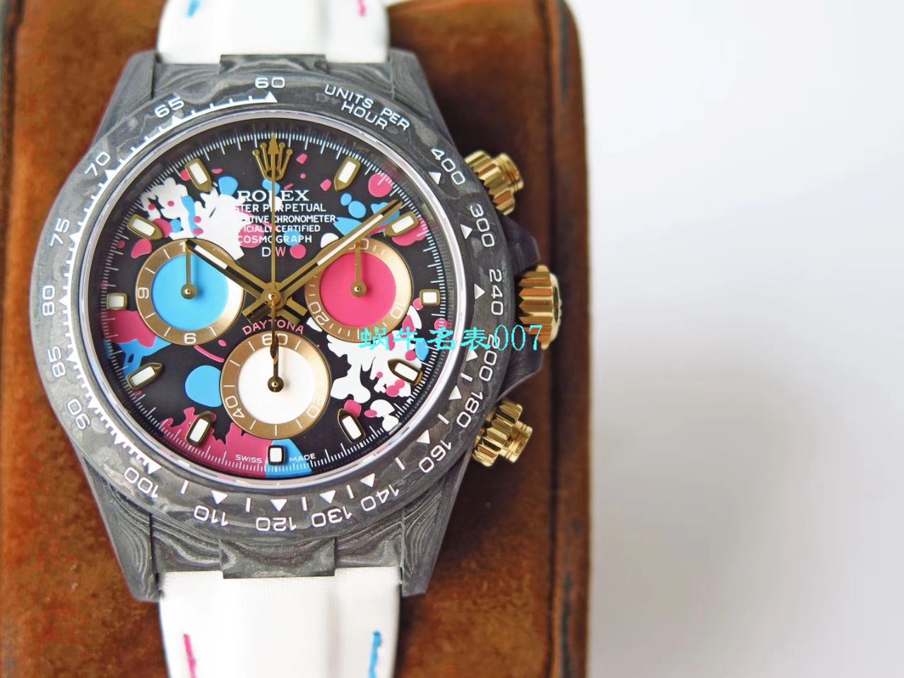 【TW Factory  Rolex  Replica Watches 】 Rolex ROLEX宇宙计时 Ditongna 系列之 carbon fiber 海外 copy customized 版 / R367
