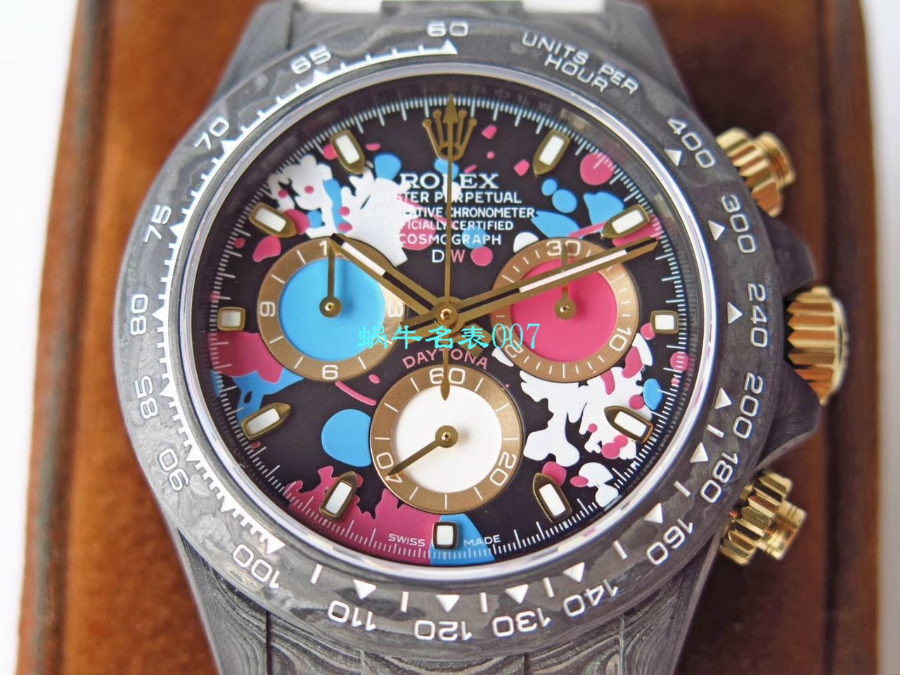 【TW Factory  Rolex  Replica Watches 】 Rolex ROLEX宇宙计时 Ditongna 系列之 carbon fiber 海外 copy customized 版 / R367