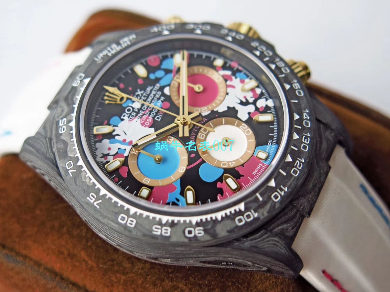 【TW Factory  Rolex  Replica Watches 】 Rolex ROLEX宇宙计时 Ditongna 系列之 carbon fiber 海外 copy customized 版 / R367