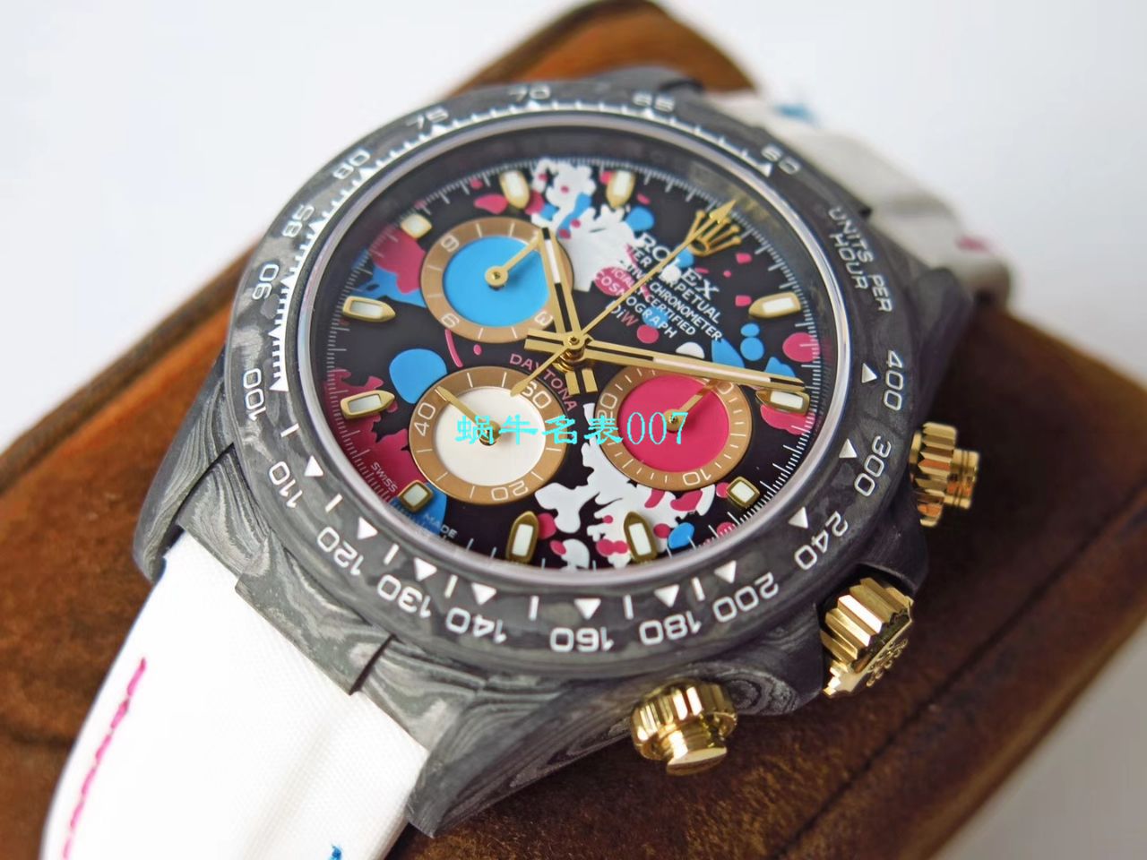 【TW Factory  Rolex  Replica Watches 】 Rolex ROLEX宇宙计时 Ditongna 系列之 carbon fiber 海外 copy customized 版 / R367