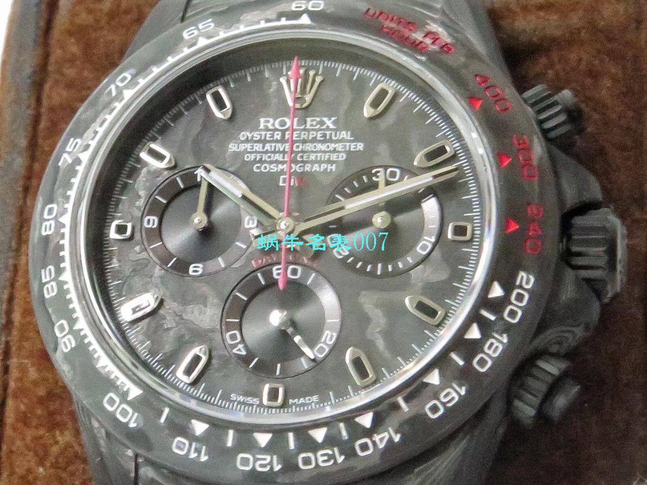 【TW Factory  Rolex  Replica Watches 】 Rolex ROLEX宇宙计时 Ditongna 系列之 carbon fiber 海外 copy customized 版 / R367