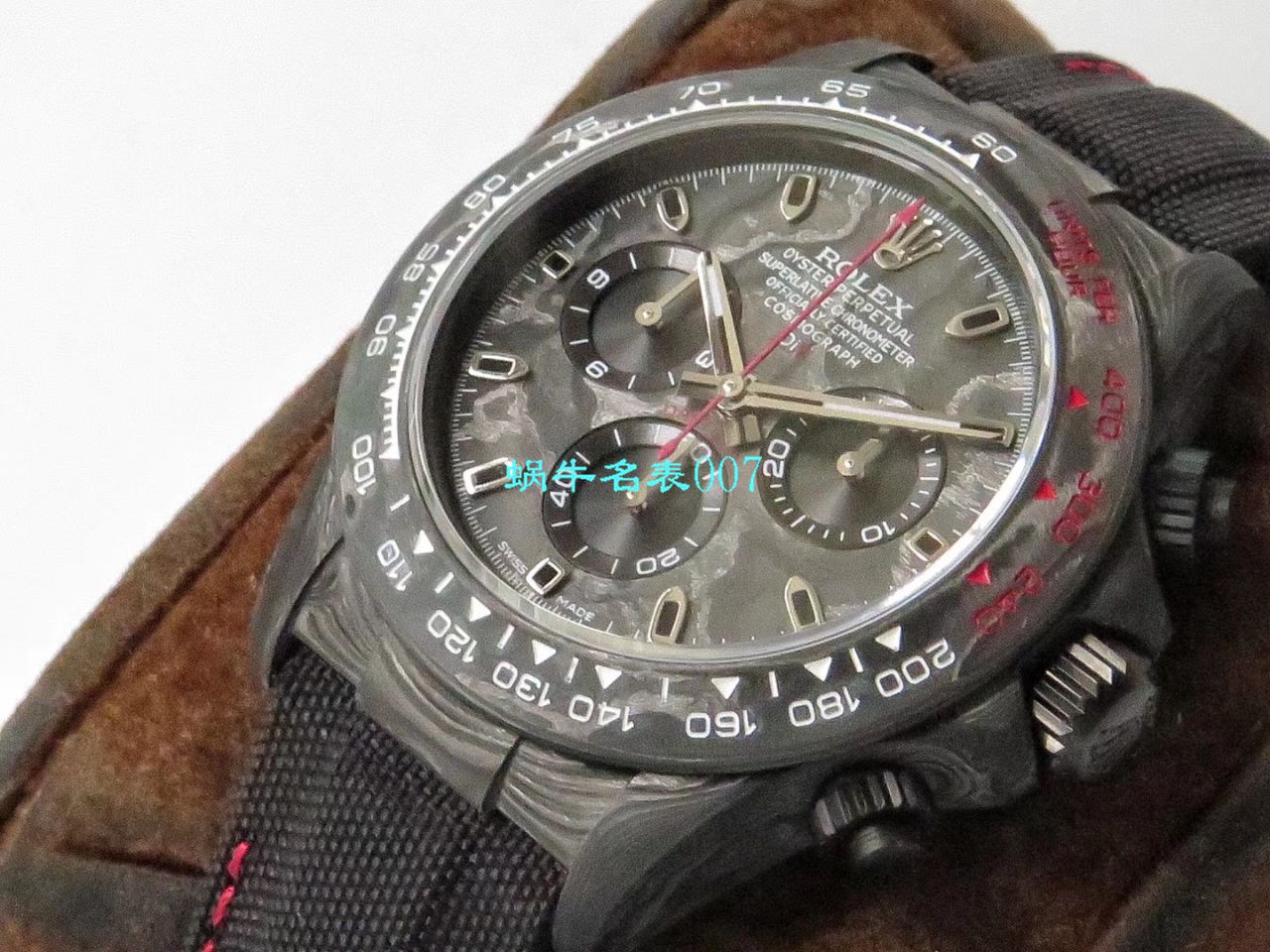 【TW Factory  Rolex  Replica Watches 】 Rolex ROLEX宇宙计时 Ditongna 系列之 carbon fiber 海外 copy customized 版 / R367