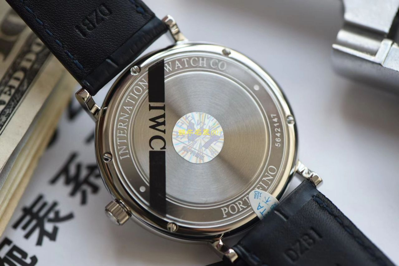 V7 Factory 官网 top  Replica Copy  IWC IWC柏涛菲诺IW356522新款蓝面波涛小镇底盖玫瑰金波涛菲诺 / WG516