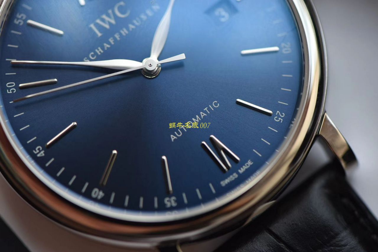 V7 Factory  High quality  Replica IWC IWC 柏涛菲诺IW356523 wrist watches 专柜最新款波涛菲诺蓝面金针 / WG512