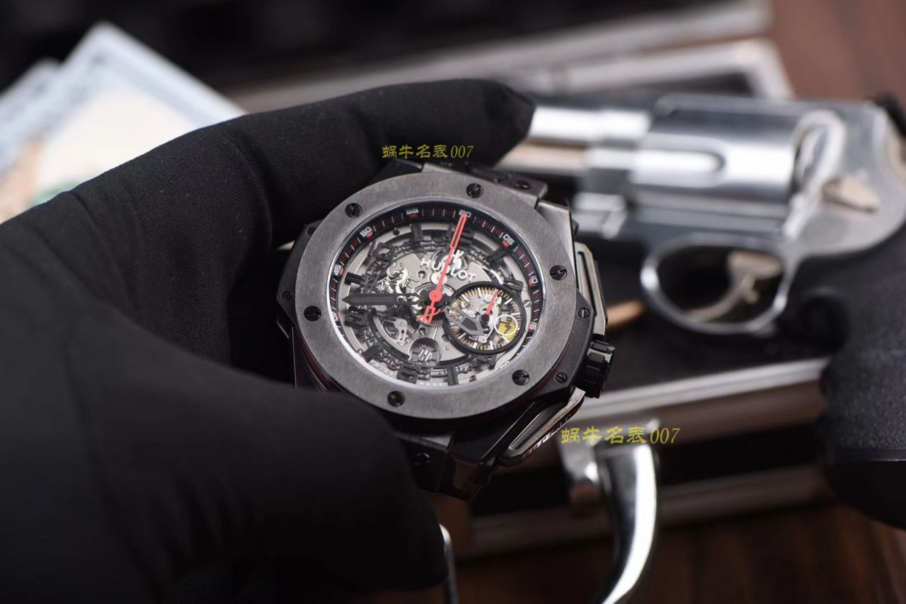视频讲解V6 Factory  Replica  hublot 法拉利Hublot Big Bang Ferrari Ceramic F11系列401.CX.0123.VR wrist watches  / YB062V6