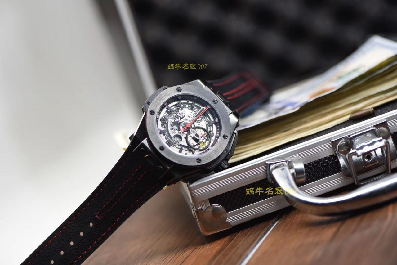 视频讲解V6 Factory  Replica  hublot 法拉利Hublot Big Bang Ferrari Ceramic F11系列401.CX.0123.VR wrist watches  / YB062V6