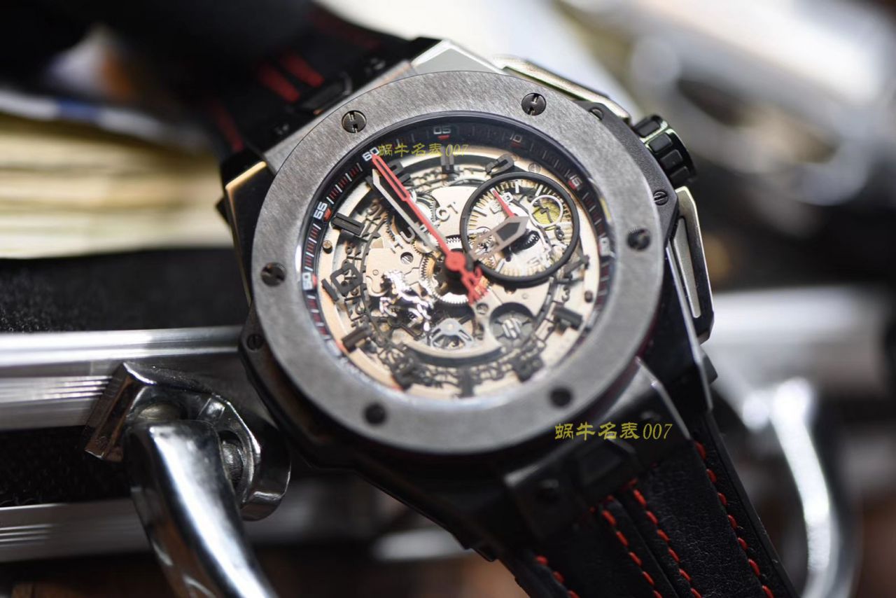 视频讲解V6 Factory  Replica  hublot 法拉利Hublot Big Bang Ferrari Ceramic F11系列401.CX.0123.VR wrist watches  / YB062V6