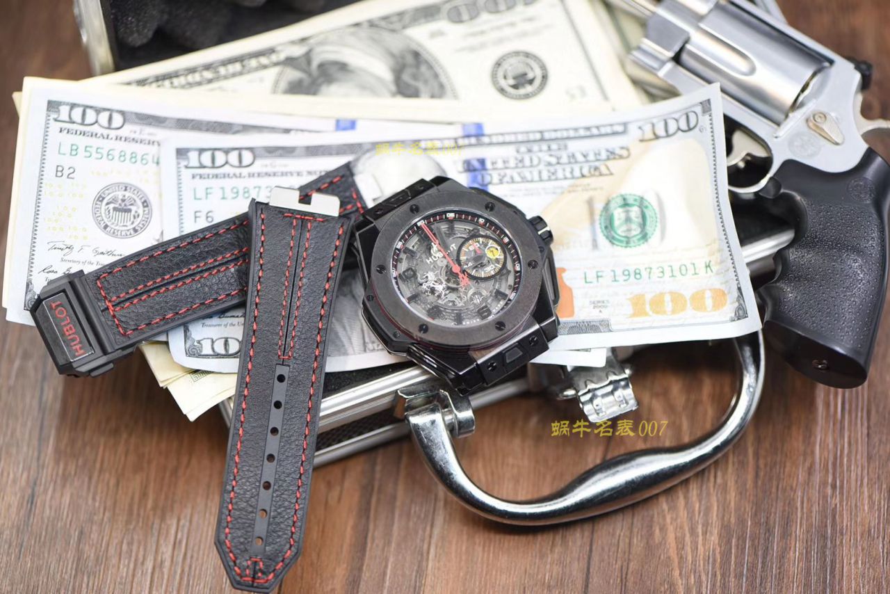 视频讲解V6 Factory  Replica  hublot 法拉利Hublot Big Bang Ferrari Ceramic F11系列401.CX.0123.VR wrist watches  / YB062V6