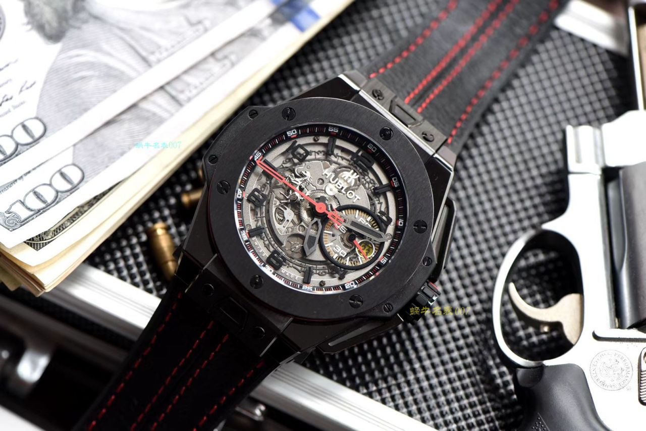 视频讲解V6 Factory  Replica  hublot 法拉利Hublot Big Bang Ferrari Ceramic F11系列401.CX.0123.VR wrist watches  / YB062V6