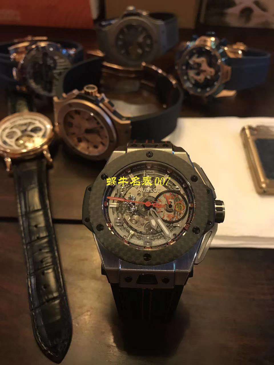视频讲解V6 Factory  Replica  hublot 法拉利Hublot Big Bang Ferrari Ceramic F11系列401.CX.0123.VR wrist watches  / YB062V6