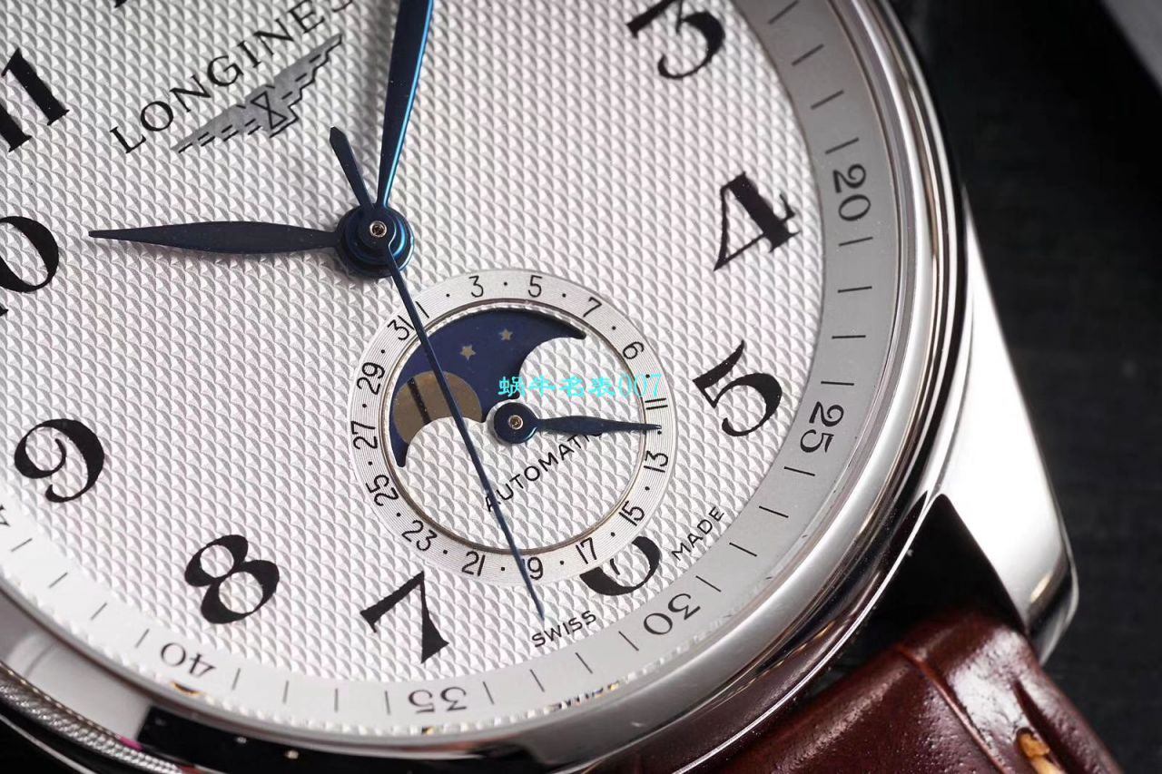 GS Factory  top  Replica Copy  Longines 名匠L2.909.4.78.3月相 wrist watches  / L163