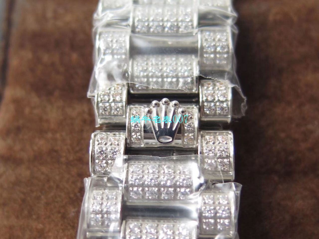 TW Factory  High quality  Replica  Rolex 帝皇版最豪Day date II系列 Day-Date 型密镶钻特别款 wrist watches  / R355