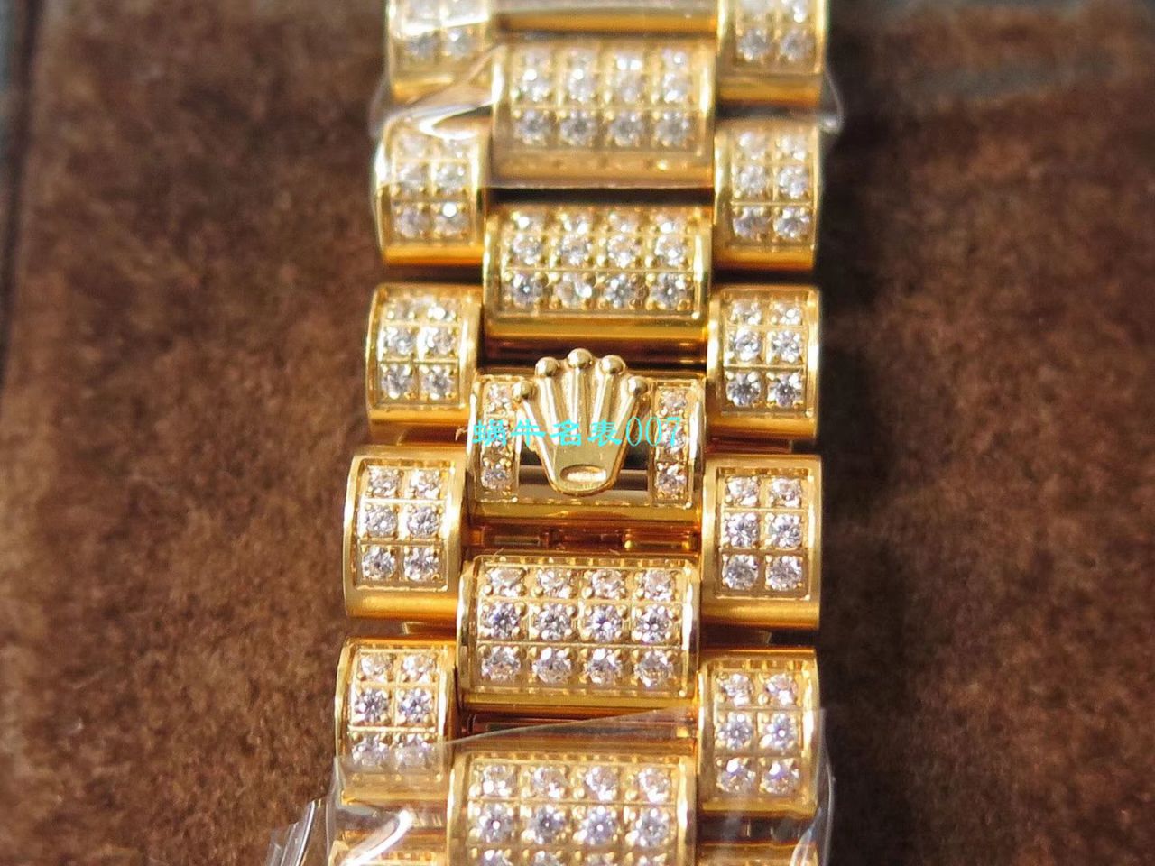 TW Factory  High quality  Replica  Rolex 帝皇版最豪Day date II系列 Day-Date 型密镶钻特别款 wrist watches  / R355