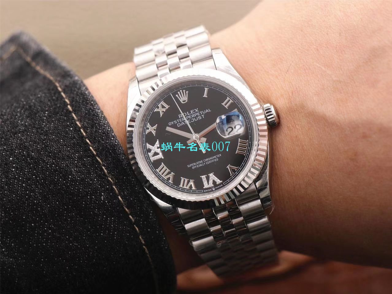  Video analysis EW Factory  top  Replica Copy  Rolex   Datejust 36毫米m126233-0025 wrist watches  / R356