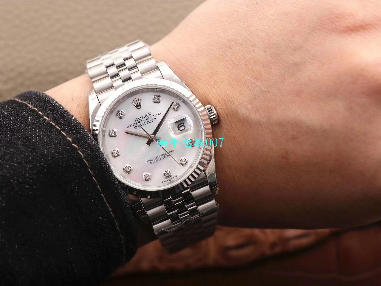  Video analysis EW Factory  top  Replica Copy  Rolex   Datejust 36毫米m126233-0025 wrist watches  / R356