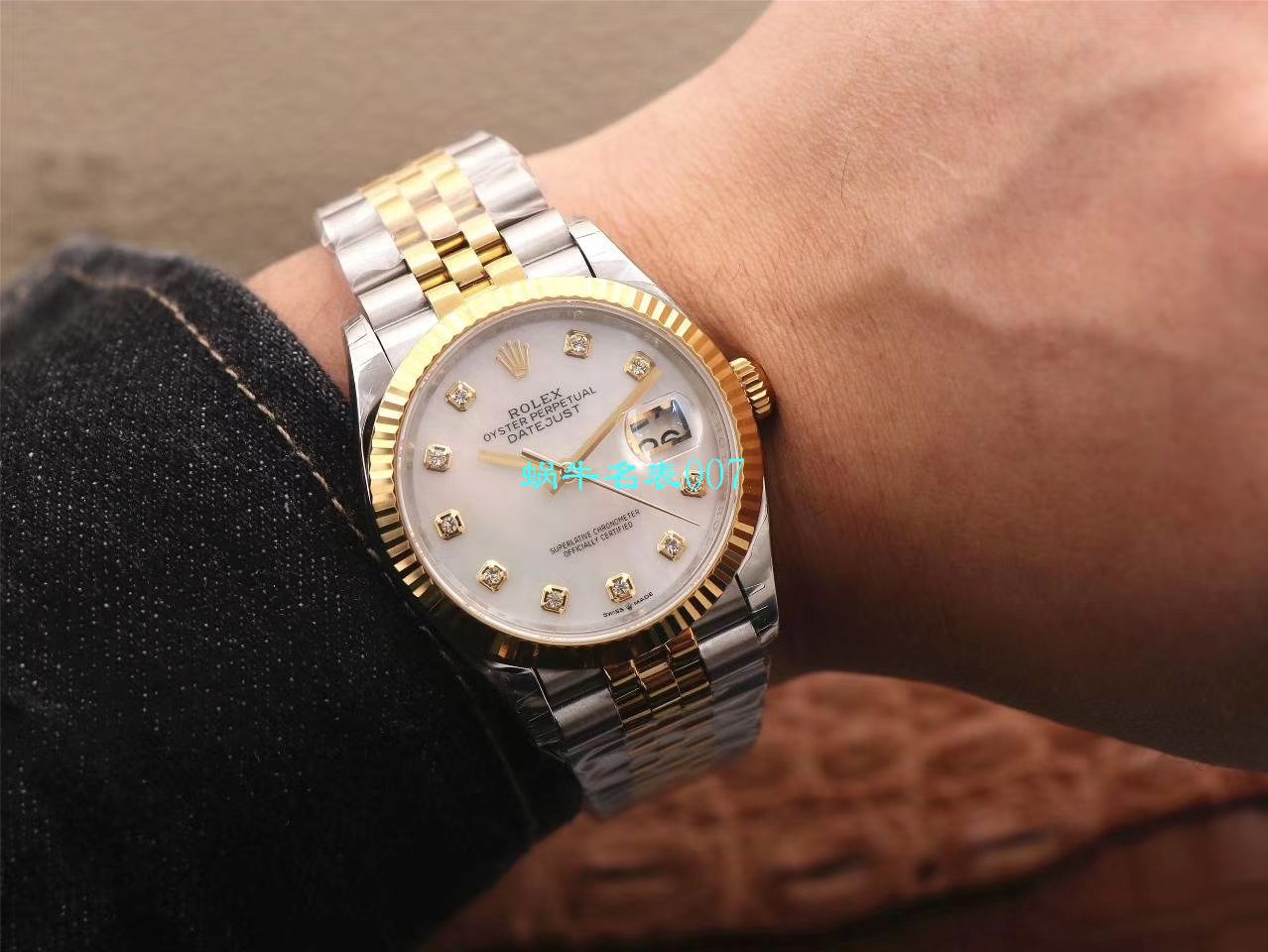  Video analysis EW Factory  top  Replica Copy  Rolex   Datejust 36毫米m126233-0025 wrist watches  / R356
